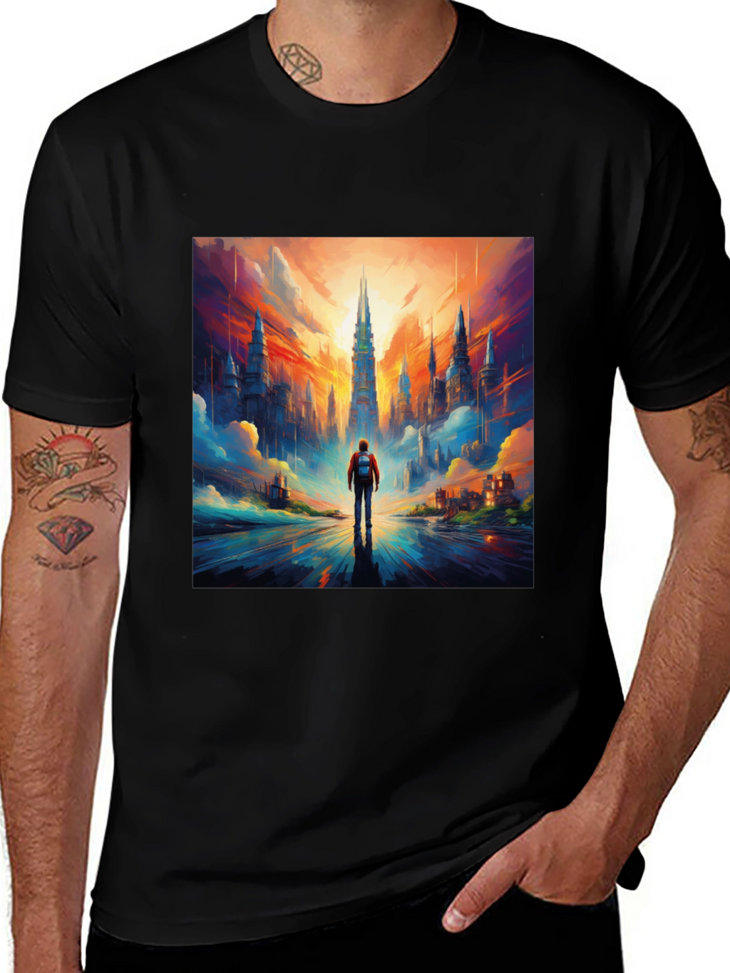 Cityscape Graphic Tee - Bold Urban Style