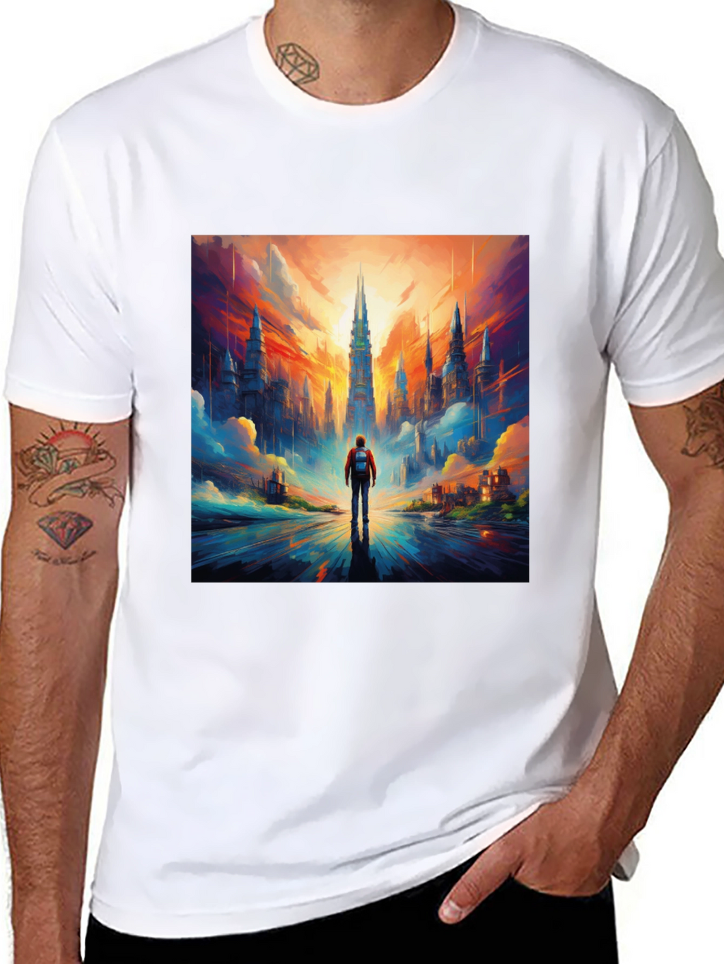 Cityscape Graphic Tee - Bold Urban Style