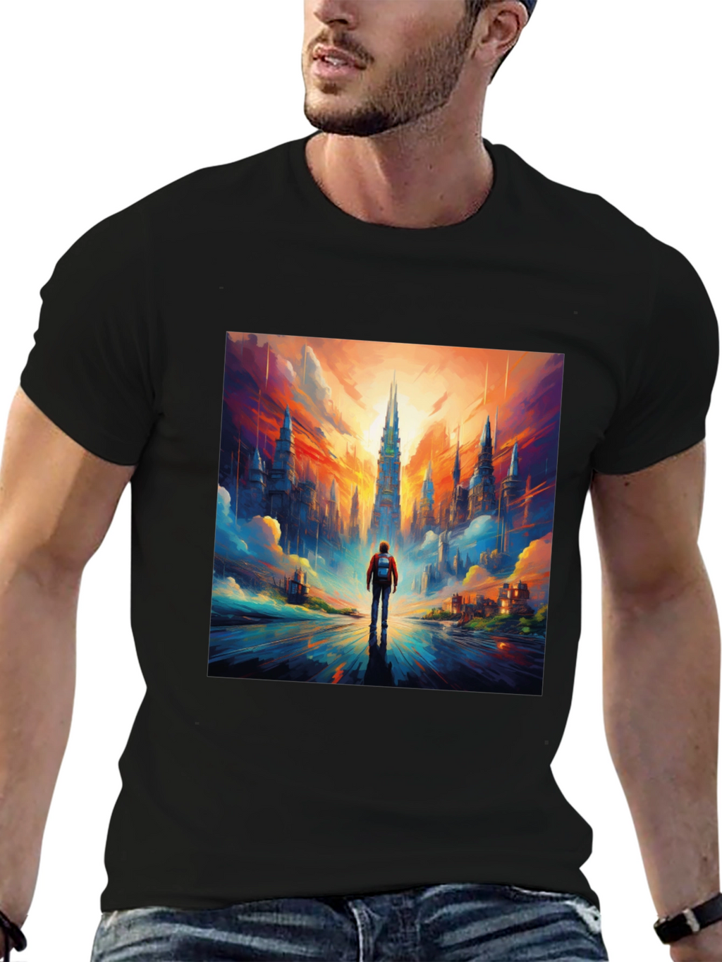Cityscape Graphic Tee - Bold Urban Style