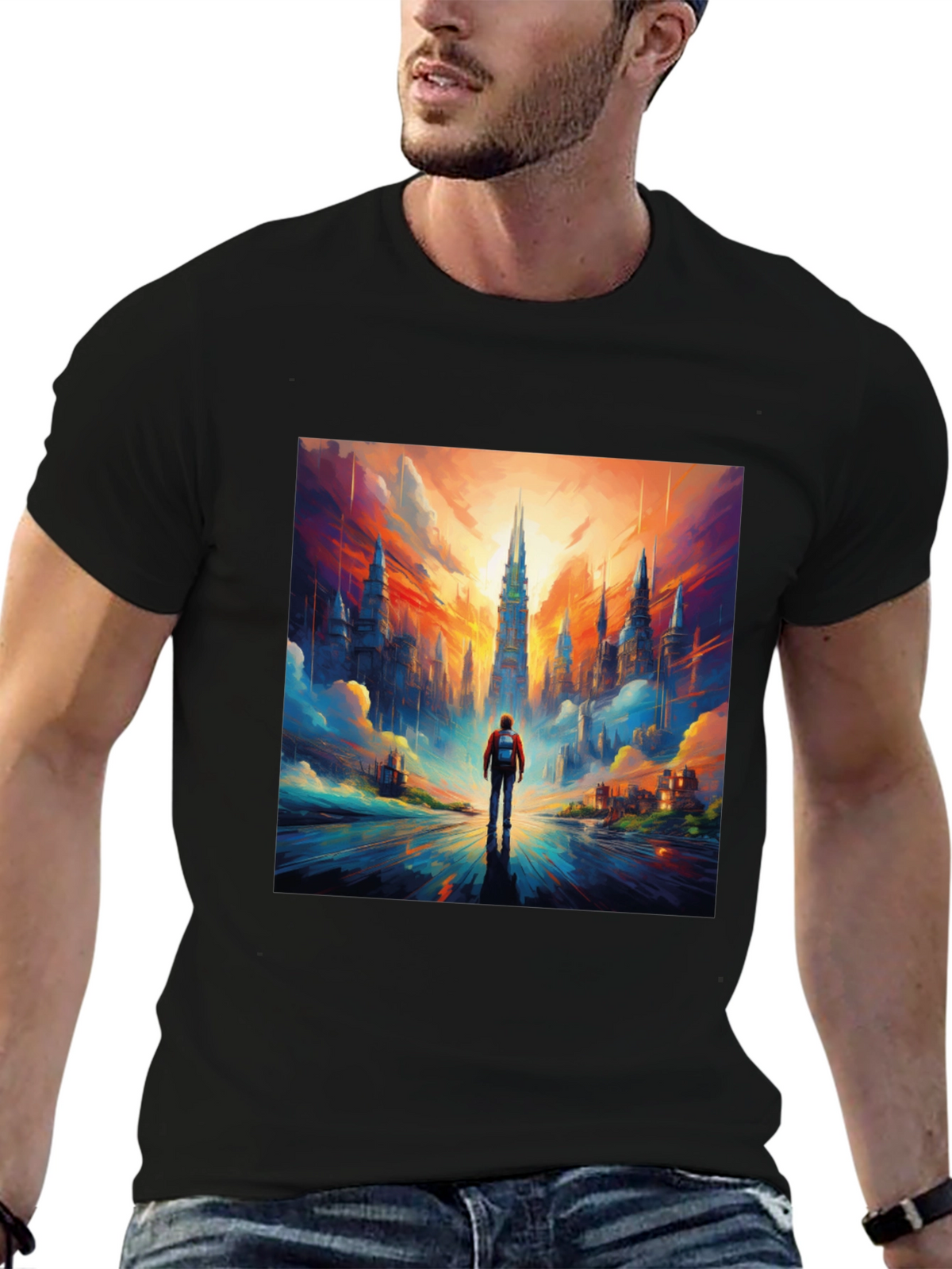 Cityscape Graphic Tee - Bold Urban Style