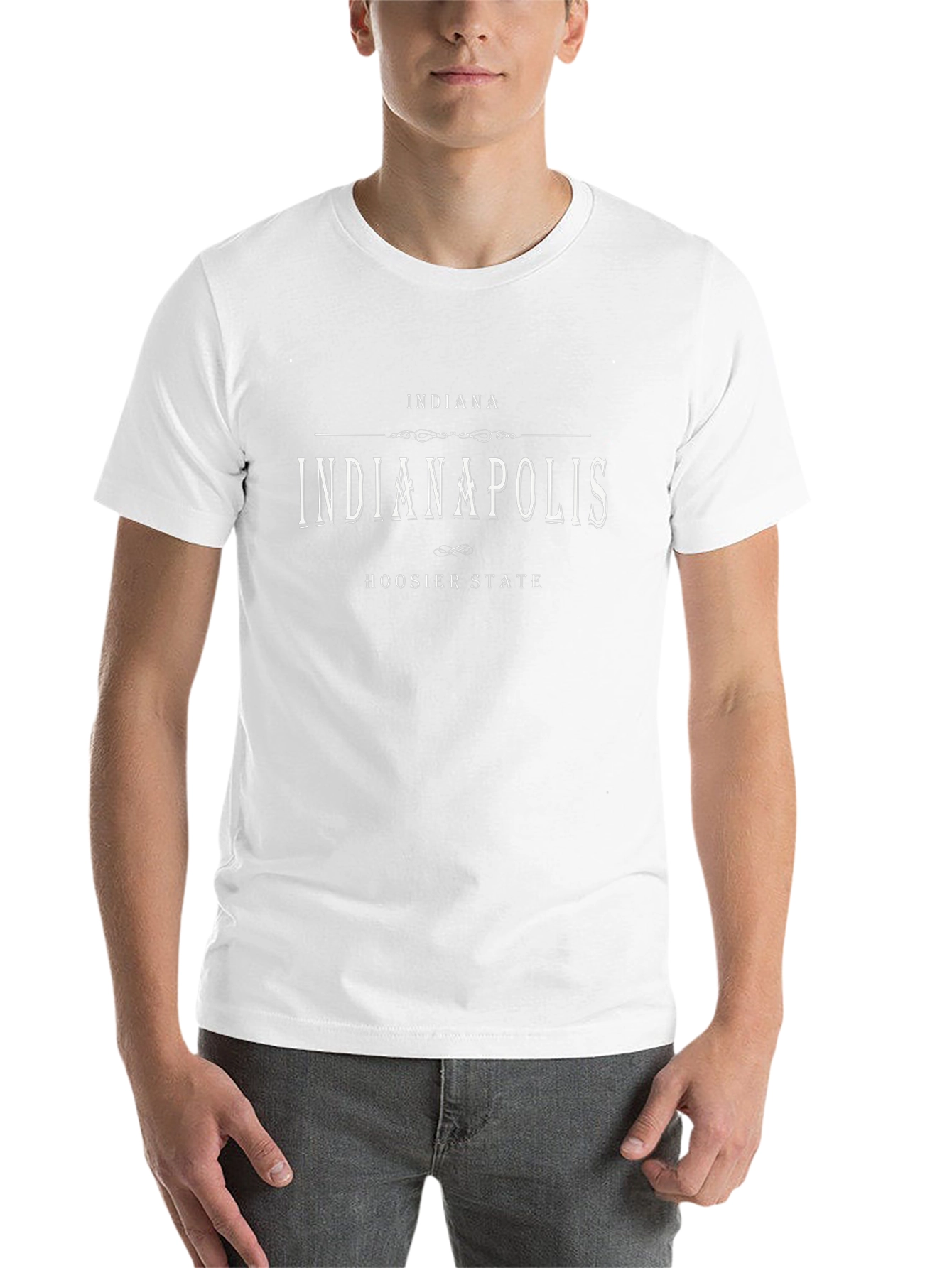 Indiana Indianapolis Hoosier State Black T-Shirt