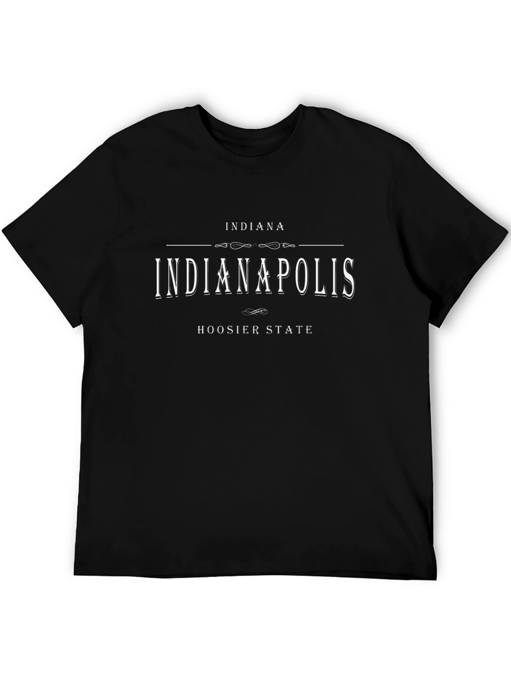 Indiana Indianapolis Hoosier State Black T-Shirt