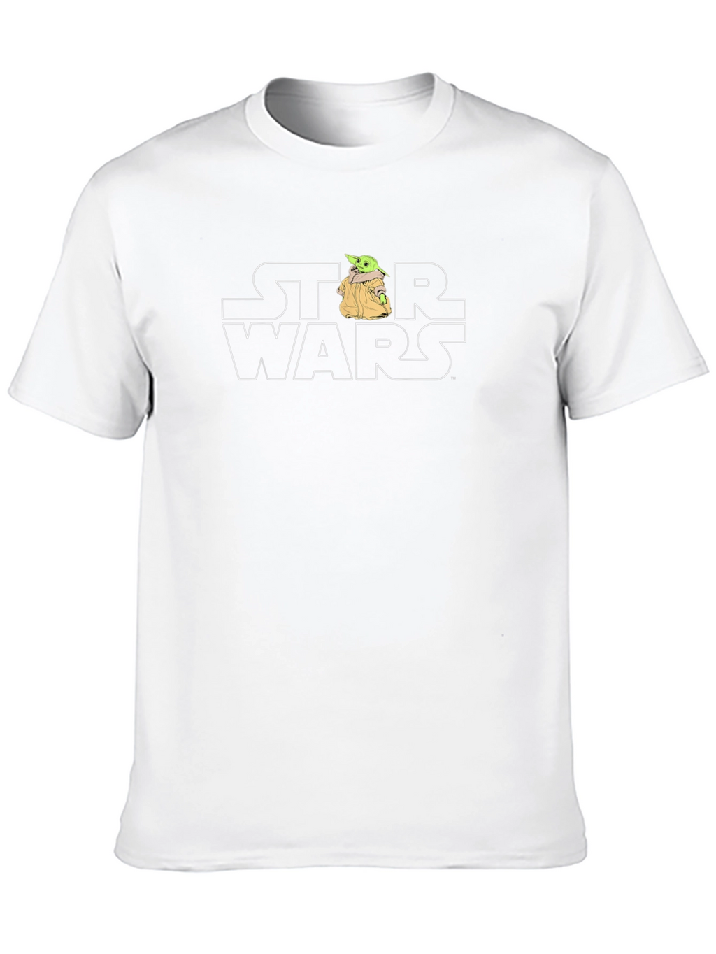 Star Wars Baby Yoda Bulldog Mens Black T-Shirt