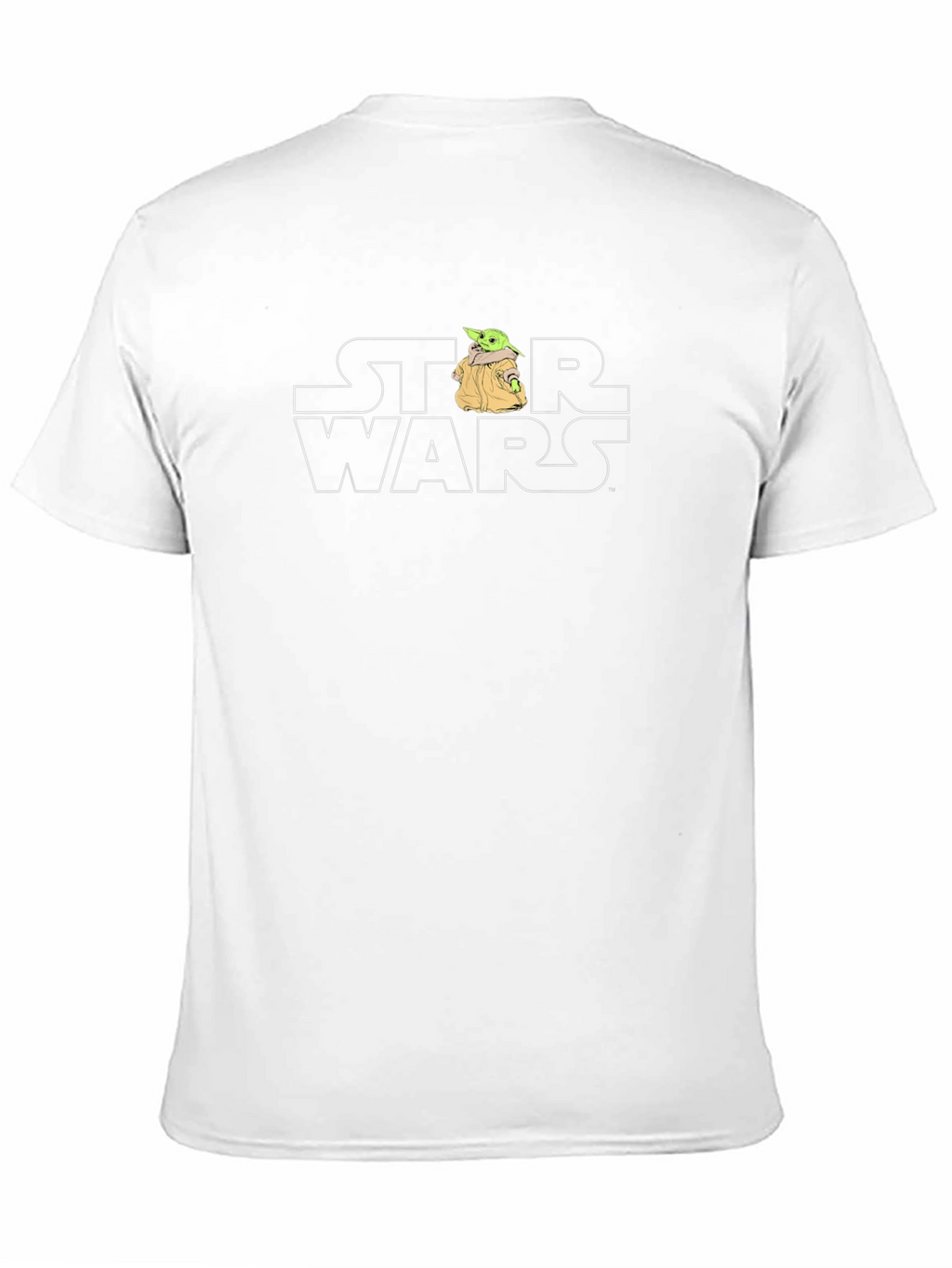 Star Wars Baby Yoda Bulldog Mens Black T-Shirt