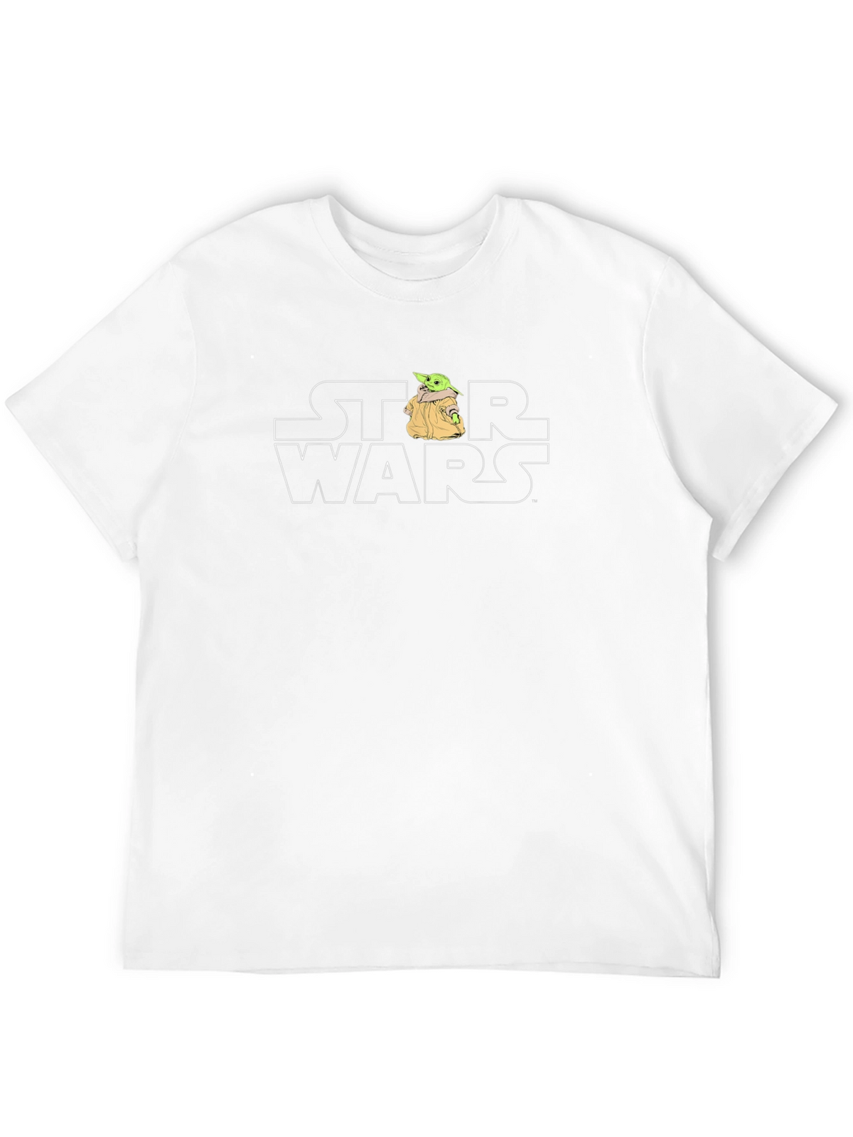 Star Wars Baby Yoda Bulldog Mens Black T-Shirt