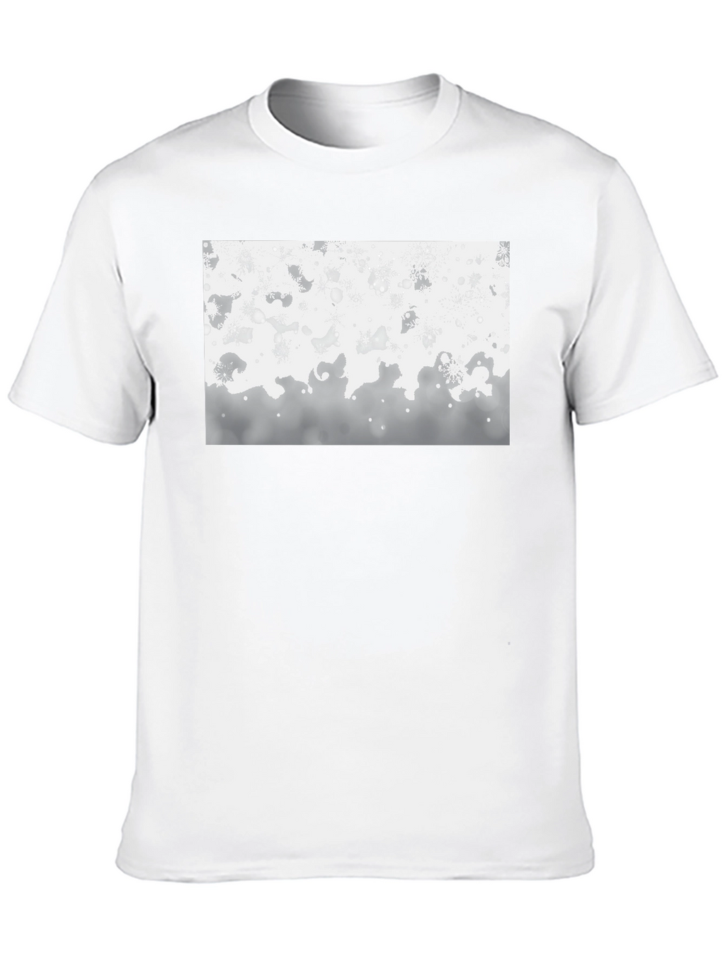 Abstract Pattern Black T-Shirt