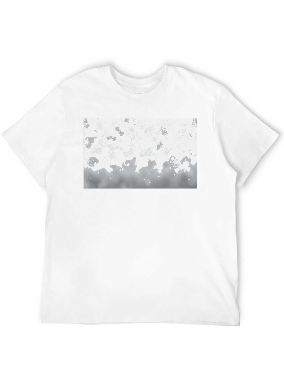 Abstract Pattern Black T-Shirt