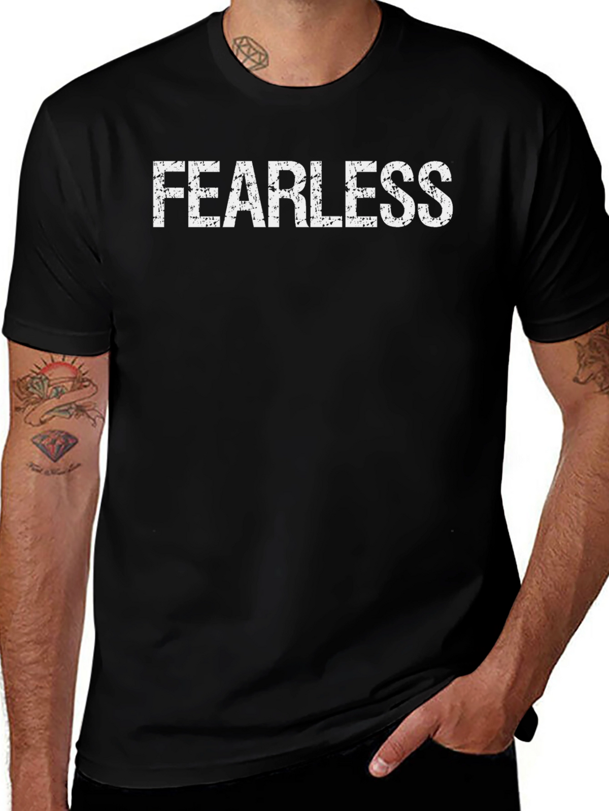 Fearless Graphic Tee - Trendy Casual Wear