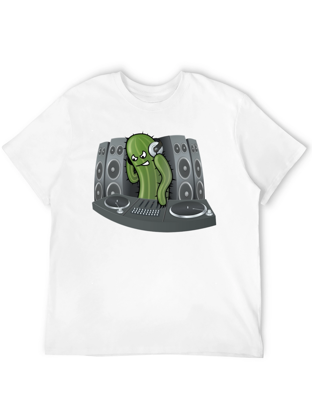 DJ Cactus Black T-Shirt - Party Ready