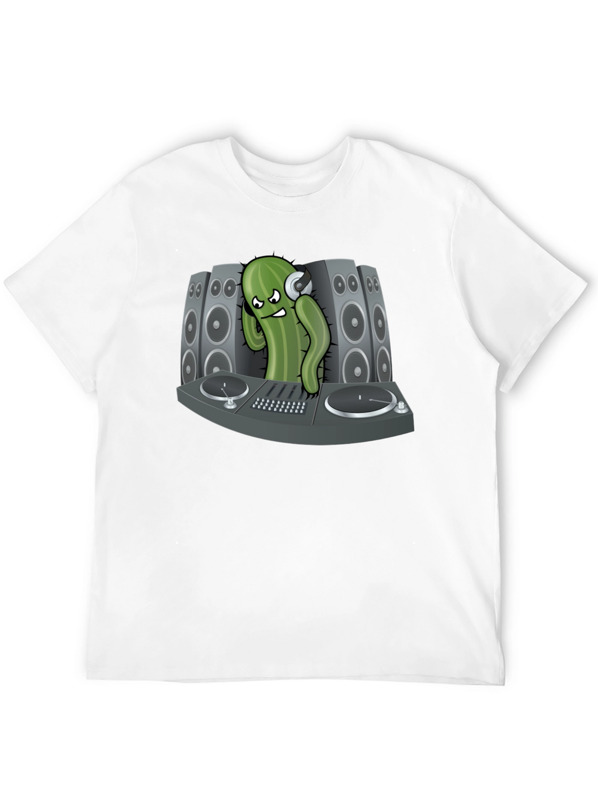 DJ Cactus Black T-Shirt - Party Ready