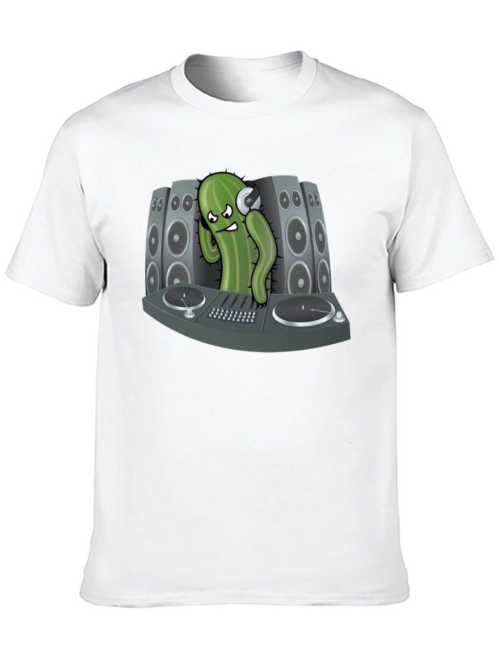 DJ Cactus Black T-Shirt - Party Ready