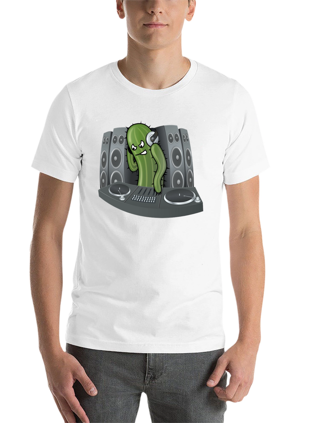 DJ Cactus Black T-Shirt - Party Ready