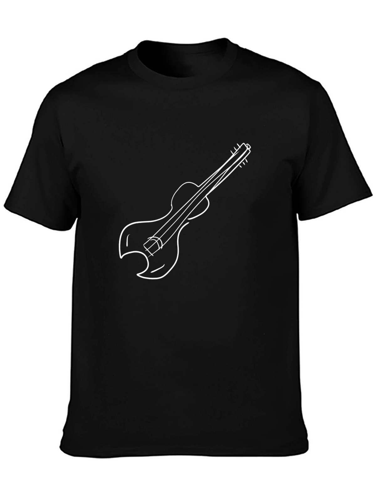 Guitar Graphic Black T-Shirt