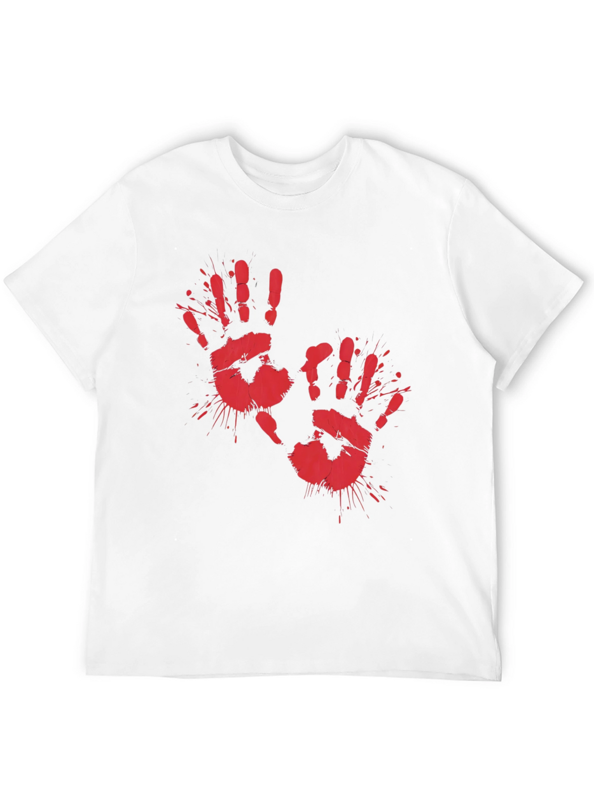 Bloody Handprint Graphic Tee - Halloween