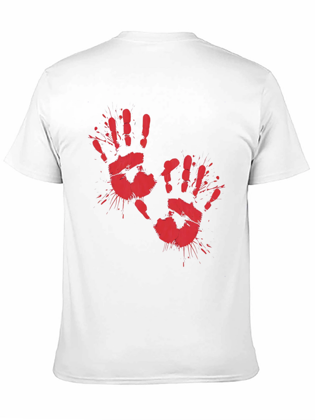 Bloody Handprint Graphic Tee - Halloween
