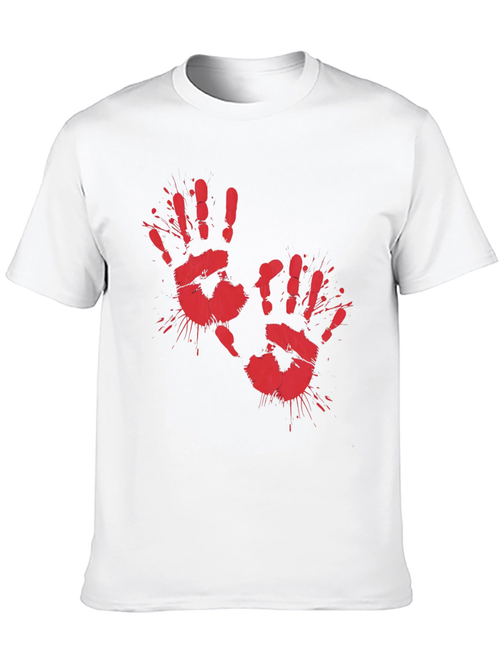 Bloody Handprint Graphic Tee - Halloween