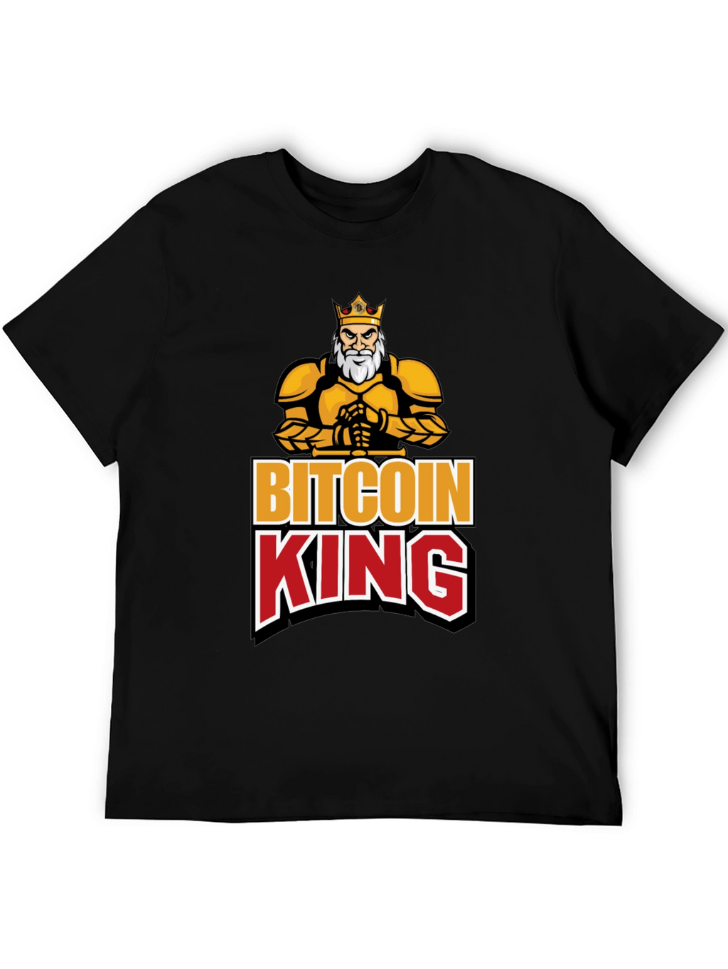 Bitcoin King Black Graphic T-Shirt