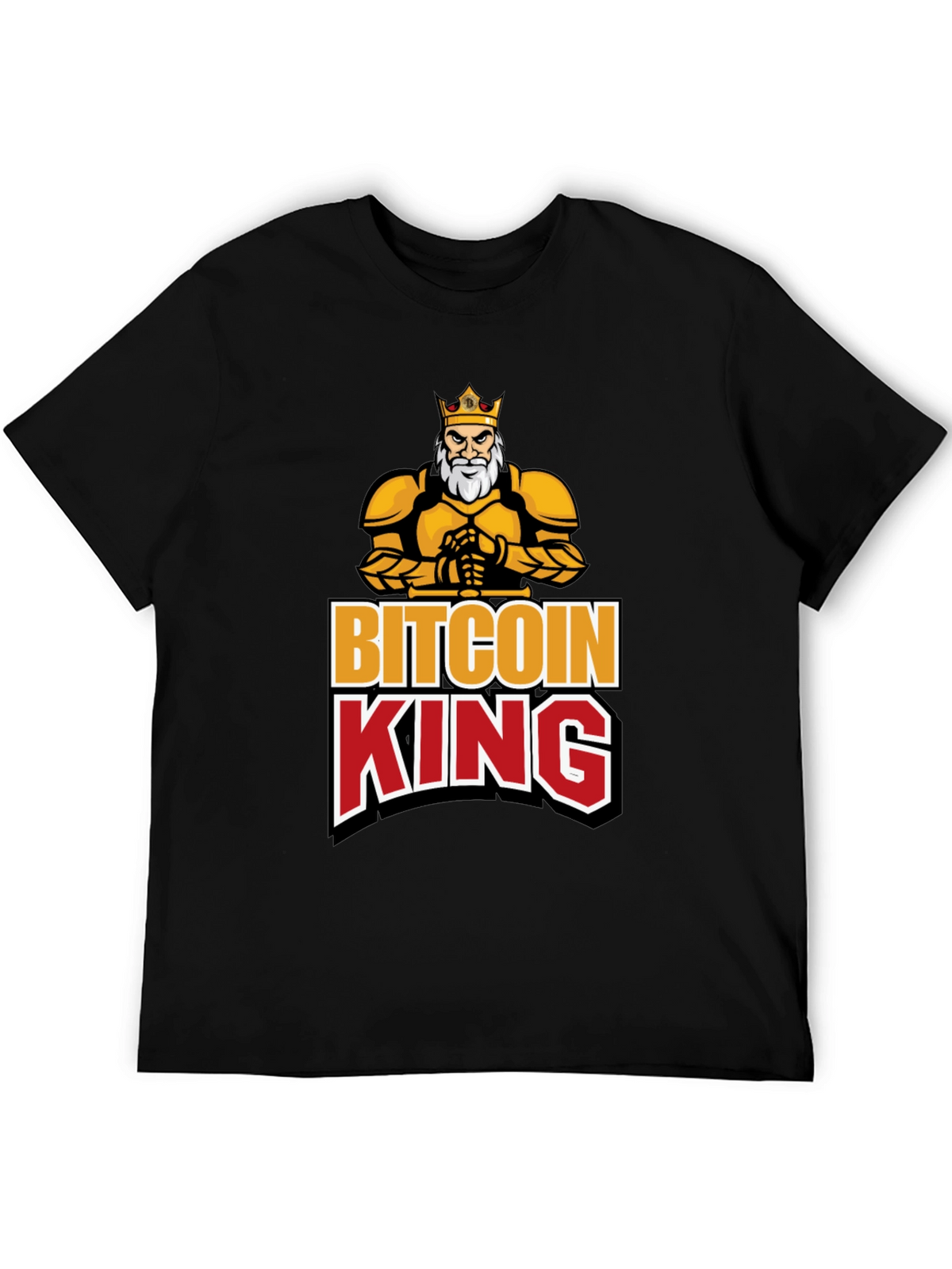 Bitcoin King Black Graphic T-Shirt