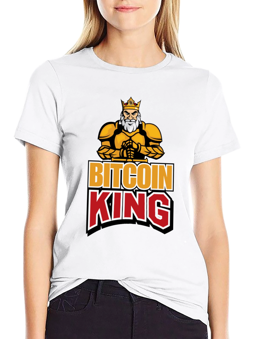 Bitcoin King Black Graphic T-Shirt