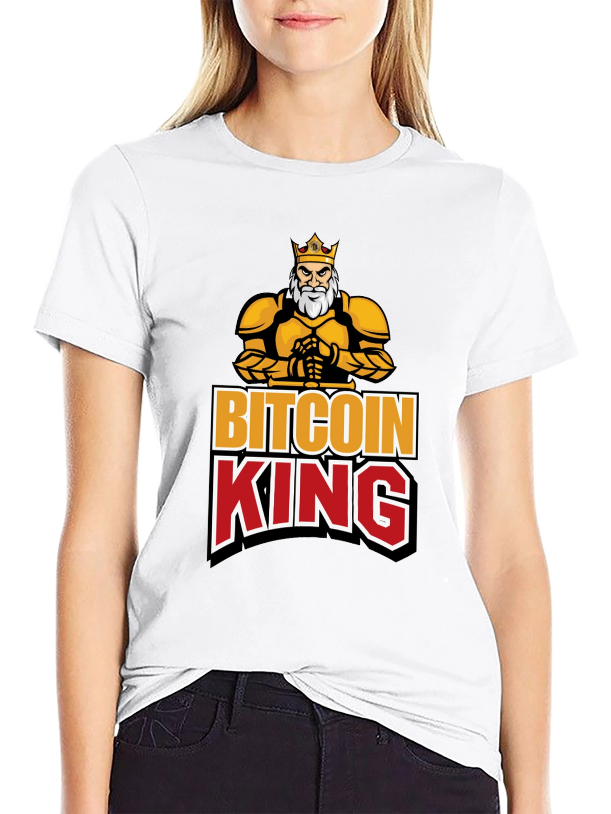 Bitcoin King Black Graphic T-Shirt