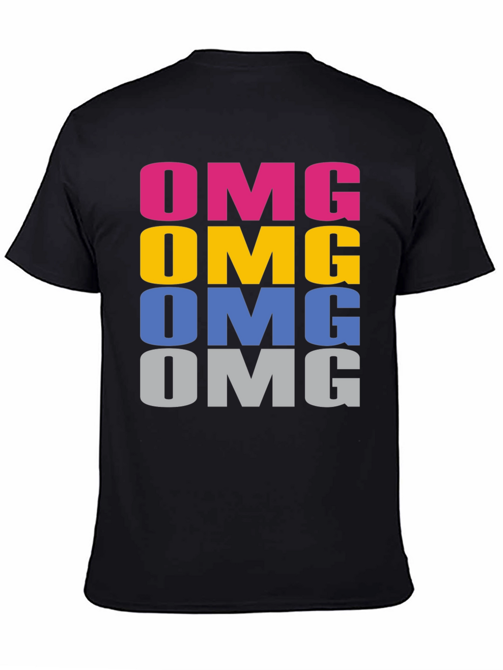 OMG Rainbow Graphic Tee - Fun Casual Cotton T-Shirt