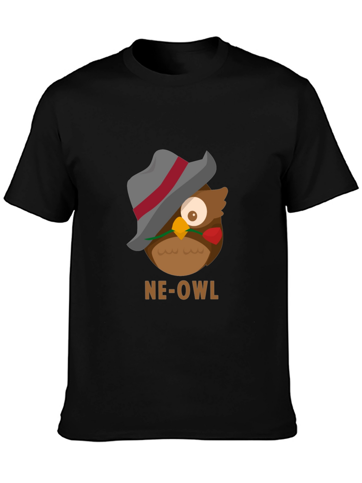 NE-OWL Graphic Tee - Stylish Owl Design