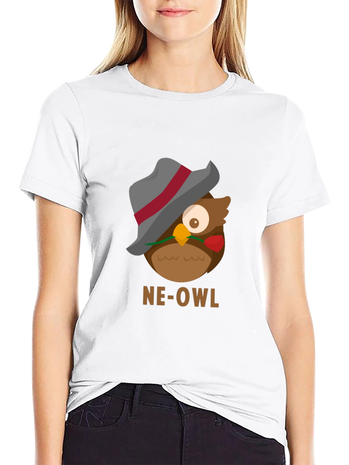 NE-OWL Graphic Tee - Stylish Owl Design
