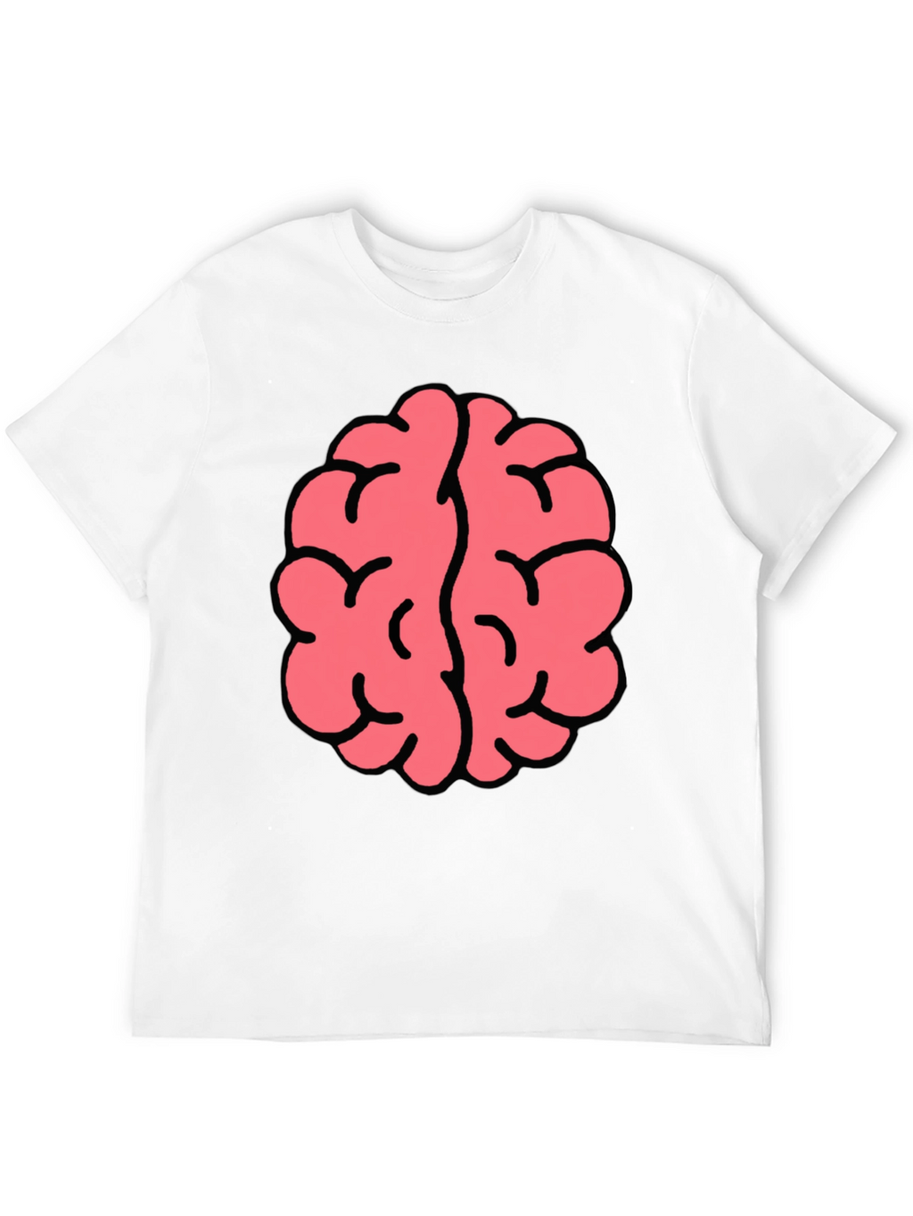 Brain Graphic Tee - Black Cotton Blend
