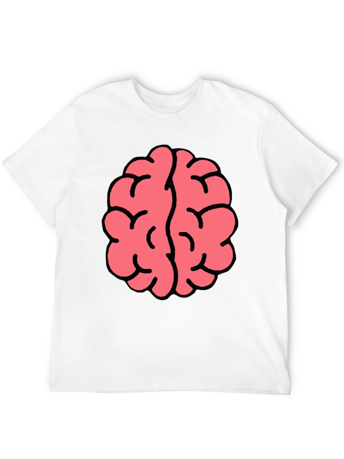 Brain Graphic Tee - Black Cotton Blend
