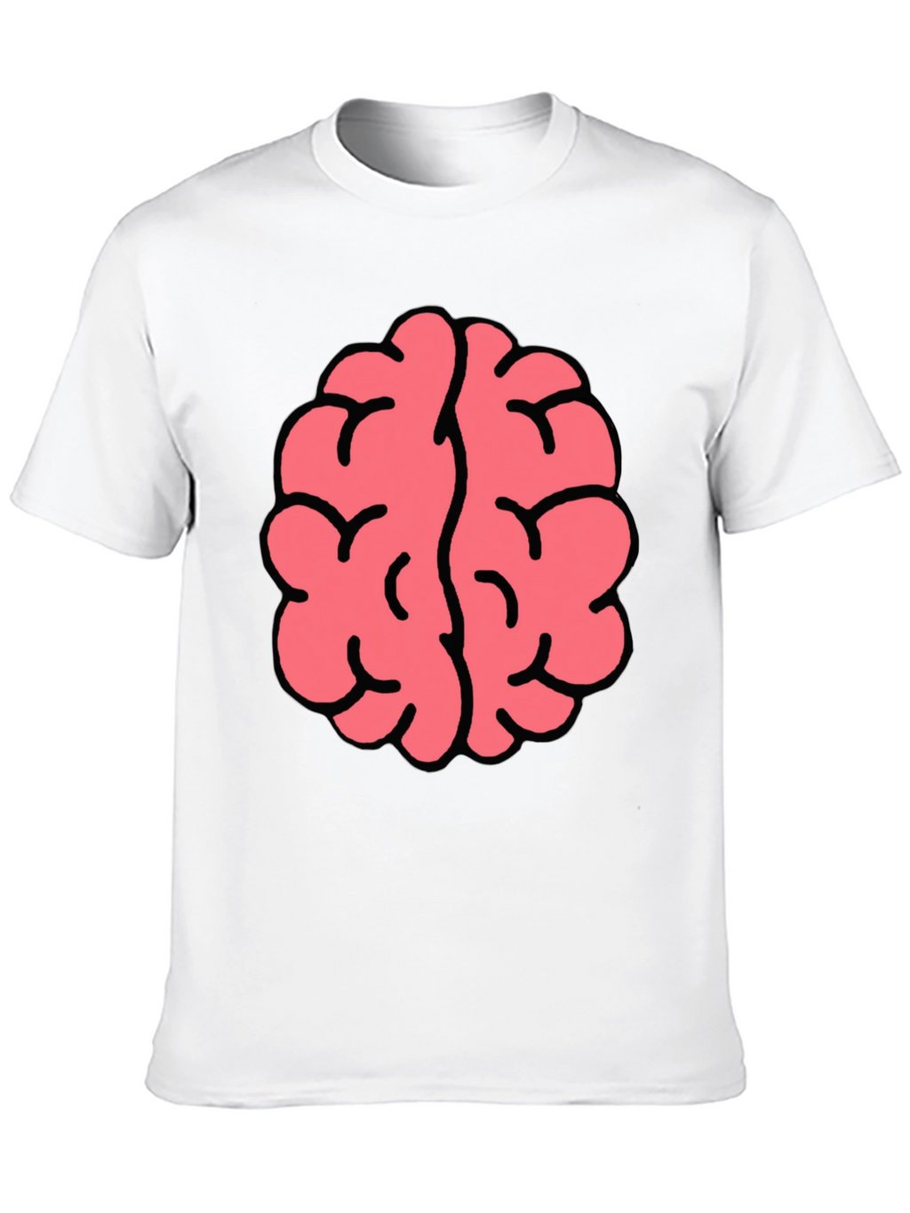 Brain Graphic Tee - Black Cotton Blend