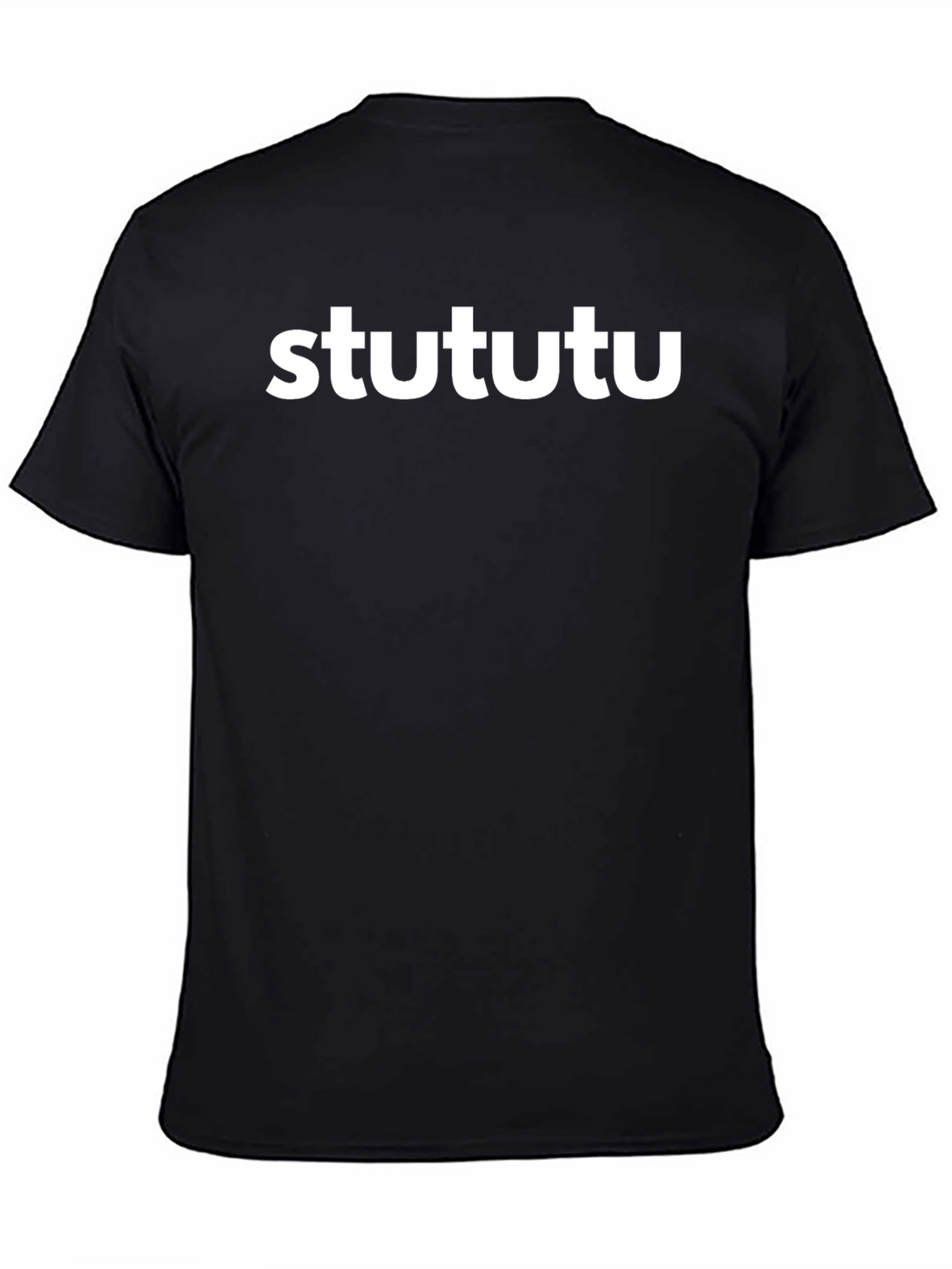 Stututu Graphic Tee - Stylish Black Cotton T-Shirt
