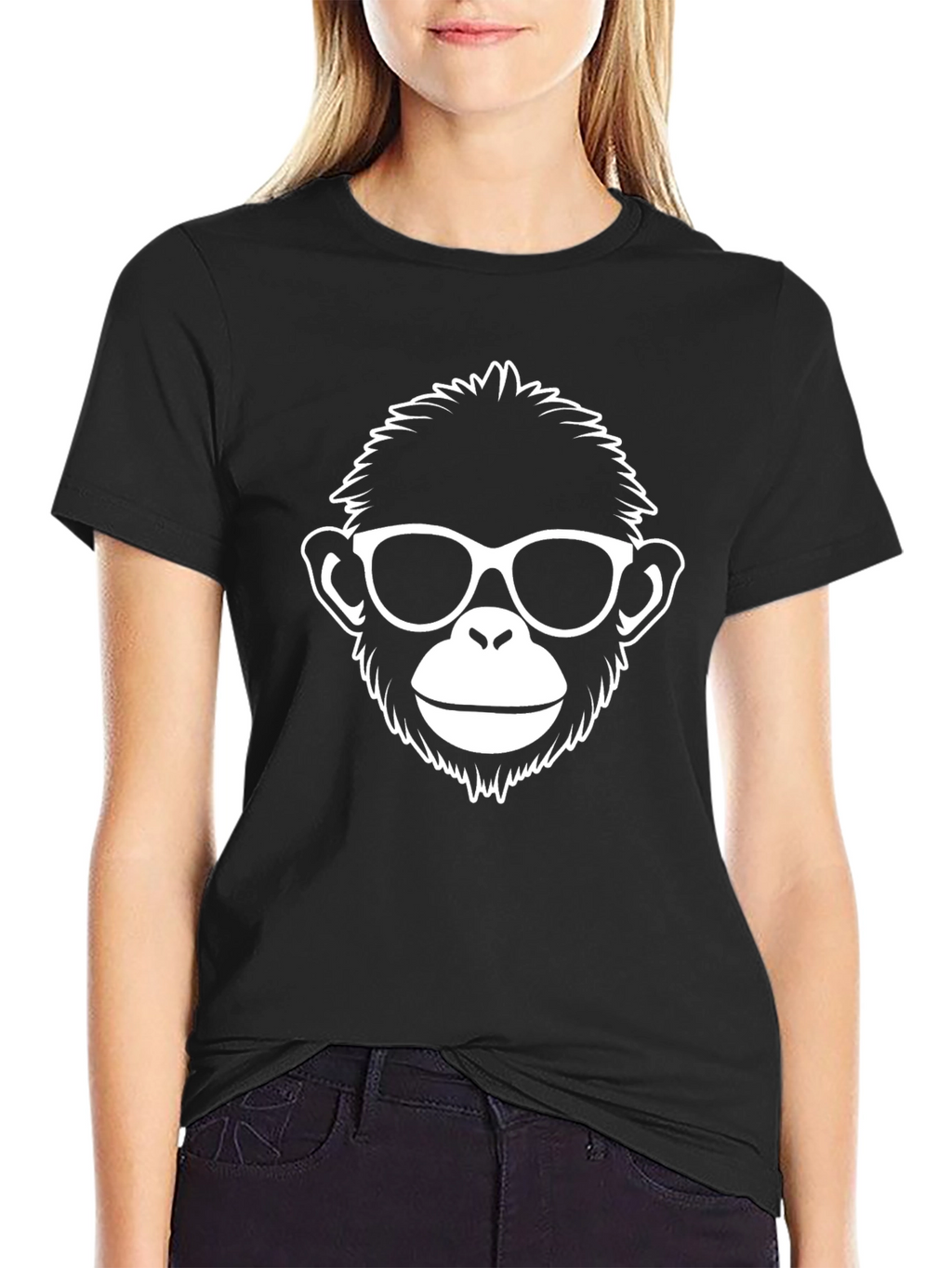 Cool Monkey Face T-Shirt - Graphic Tee