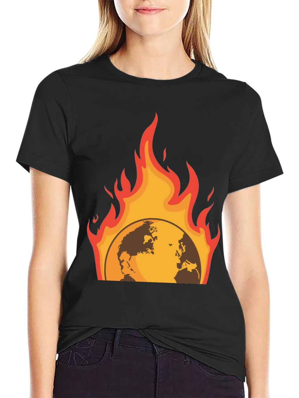 Global Warming Graphic Tee - Black Short Sleeve