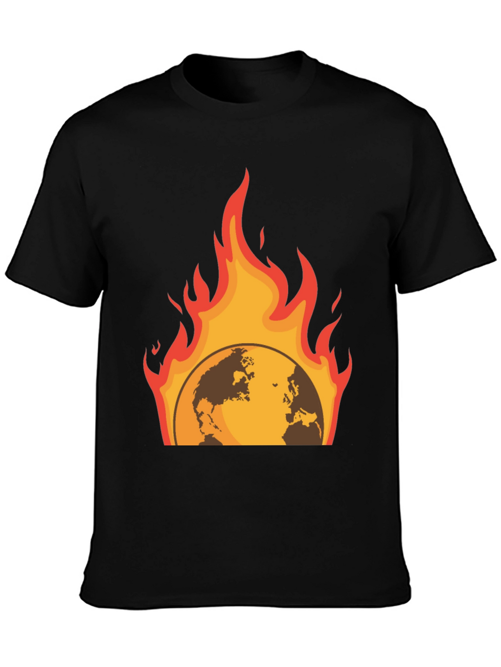 Global Warming Graphic Tee - Black Short Sleeve
