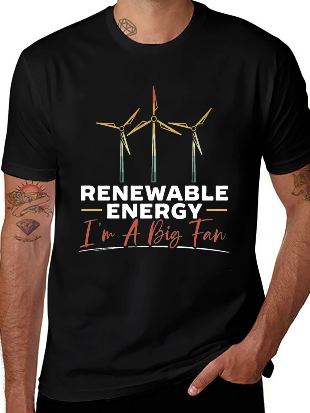 Renewable Energy Fan T-Shirt - Eco-Friendly