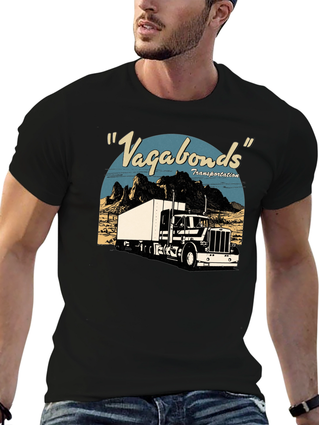 Vagabonds Trucking Tee - Retro Style