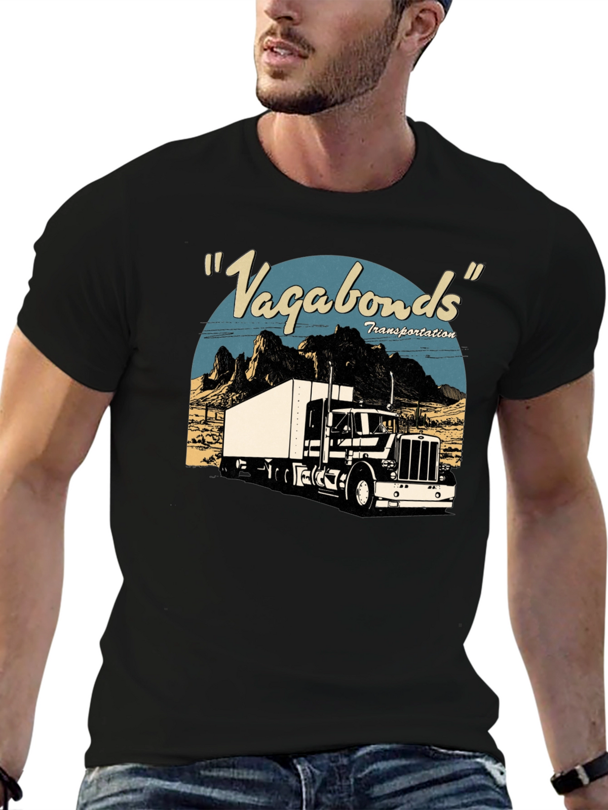 Vagabonds Trucking Tee - Retro Style
