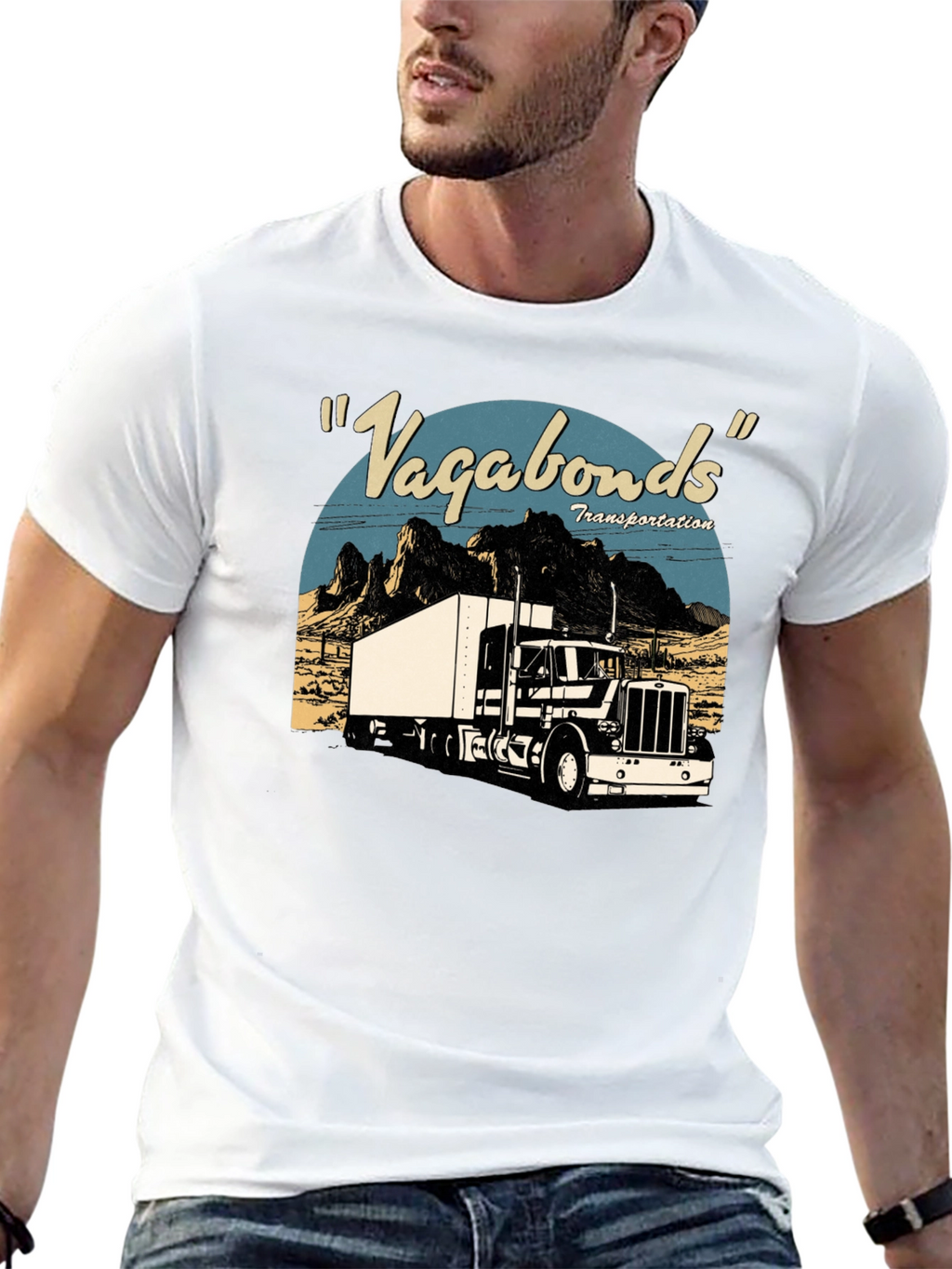 Vagabonds Trucking Tee - Retro Style