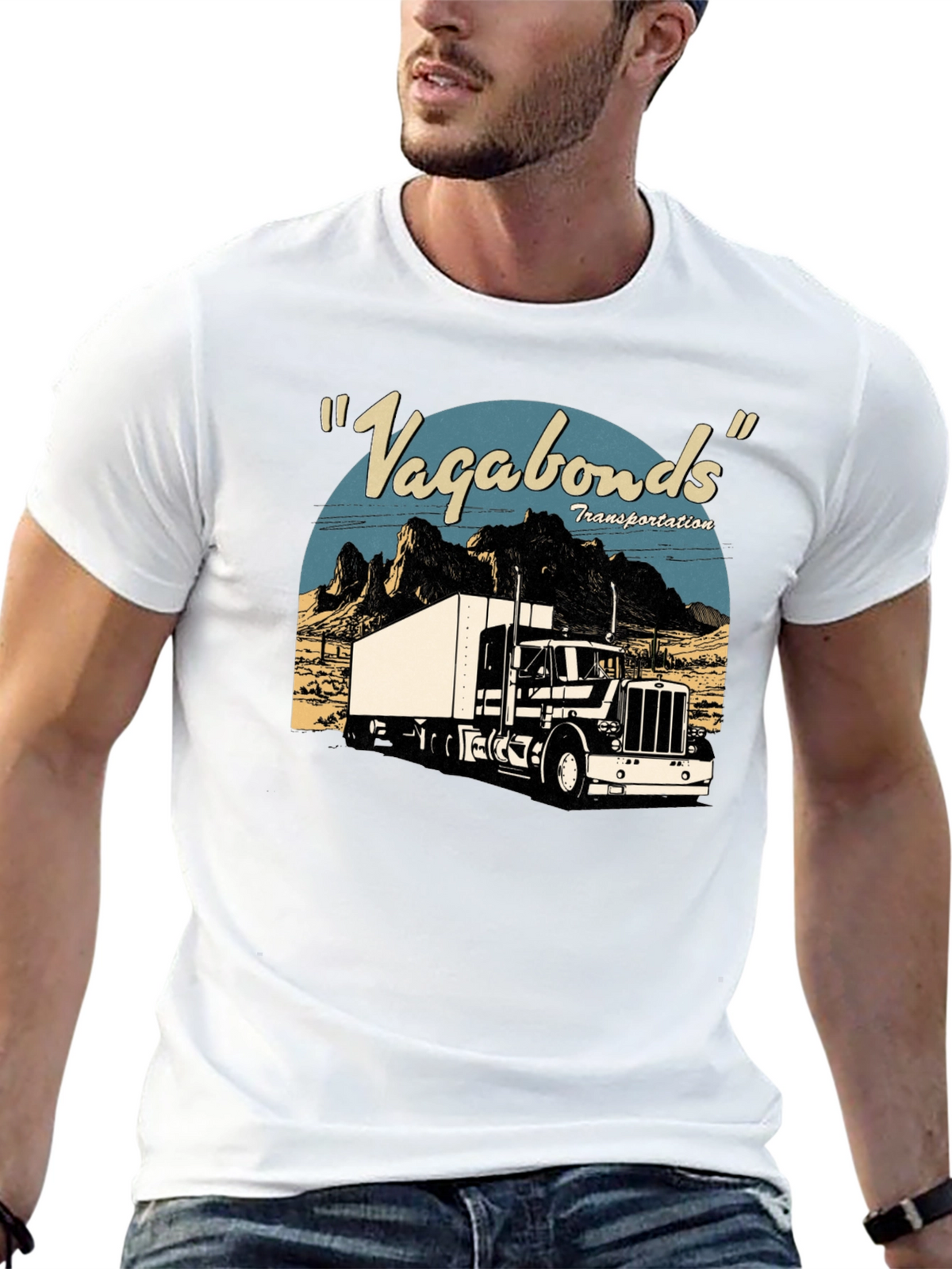 Vagabonds Trucking Tee - Retro Style