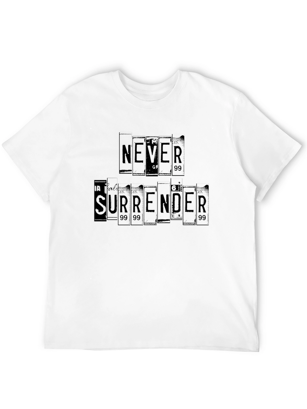 Never Surrender Graphic Tee - Black