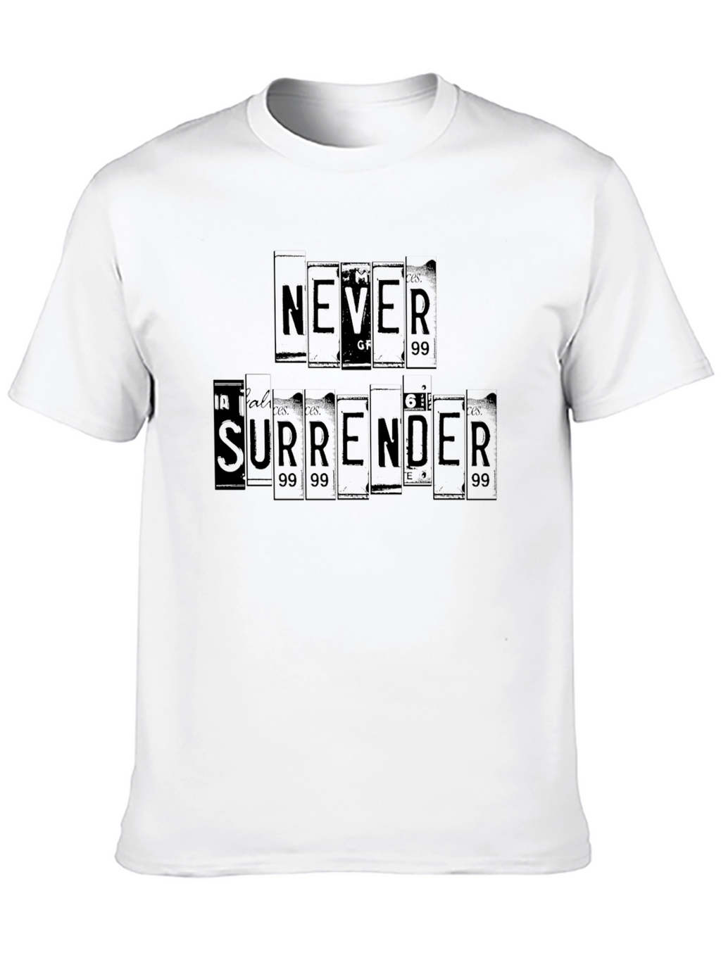 Never Surrender Graphic Tee - Black