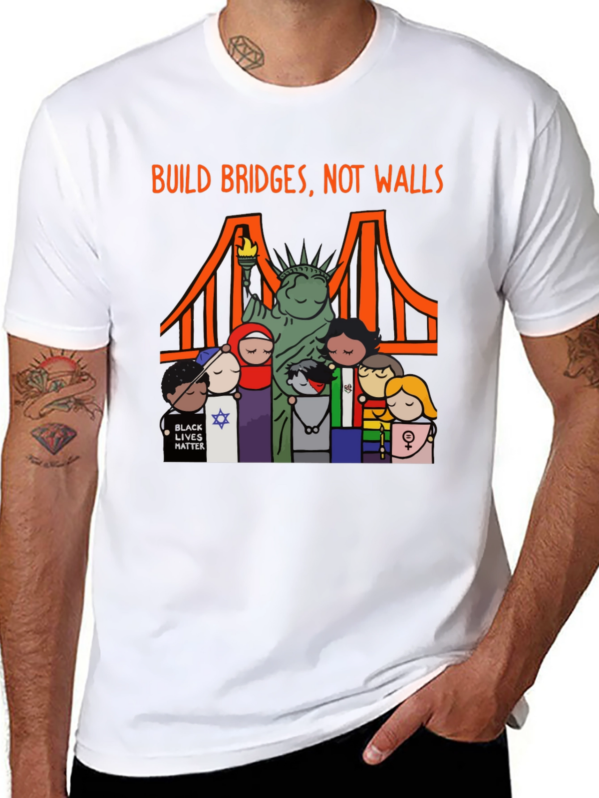 Build Bridges Not Walls T-Shirt
