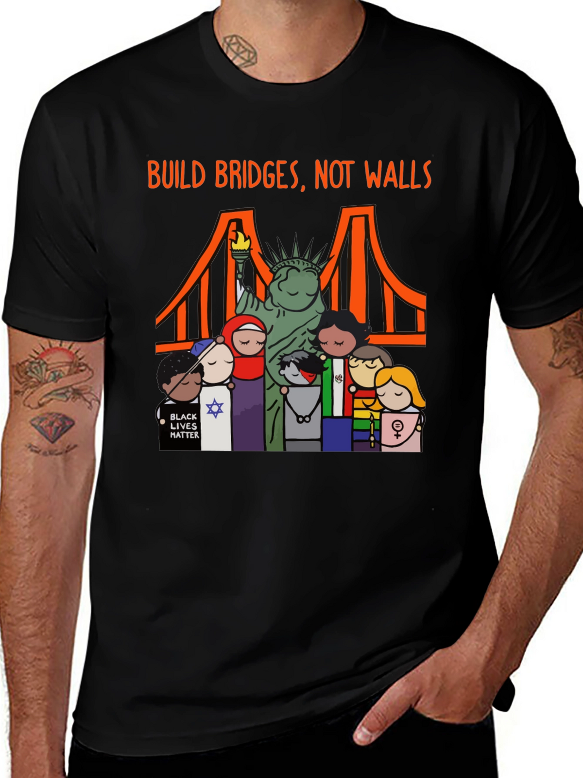 Build Bridges Not Walls T-Shirt