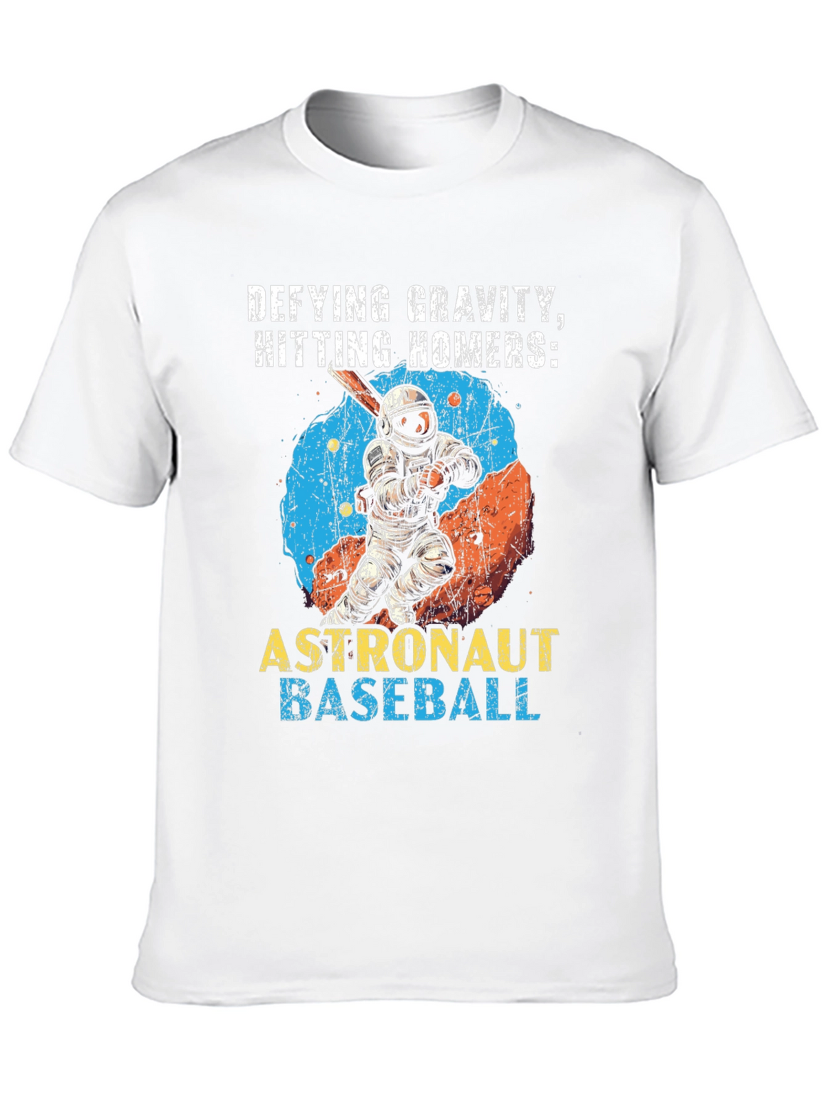 Defying Gravity Astronaut Baseball T-Shirt