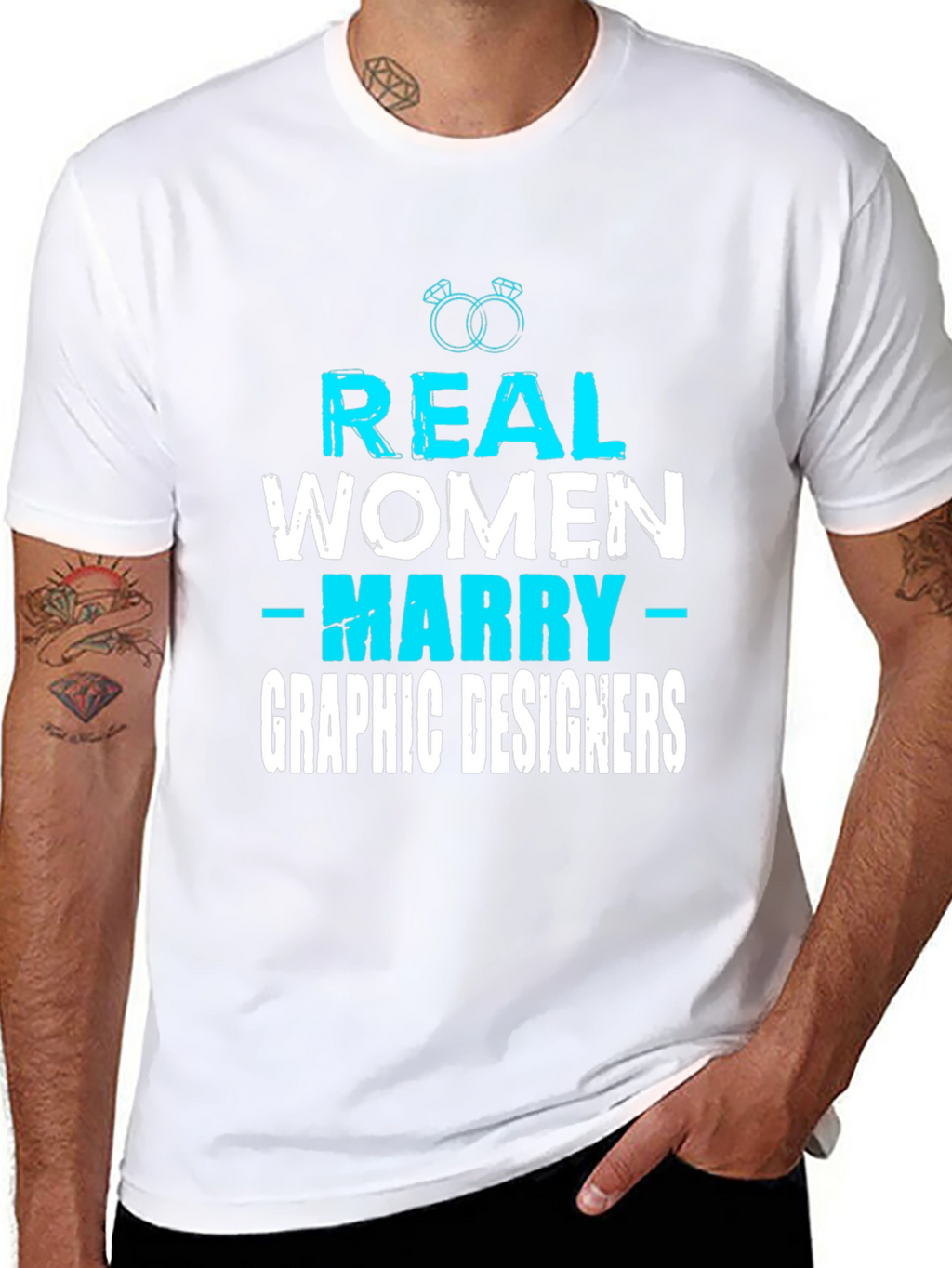 Real Women Marry Graphic Designers T-Shirt