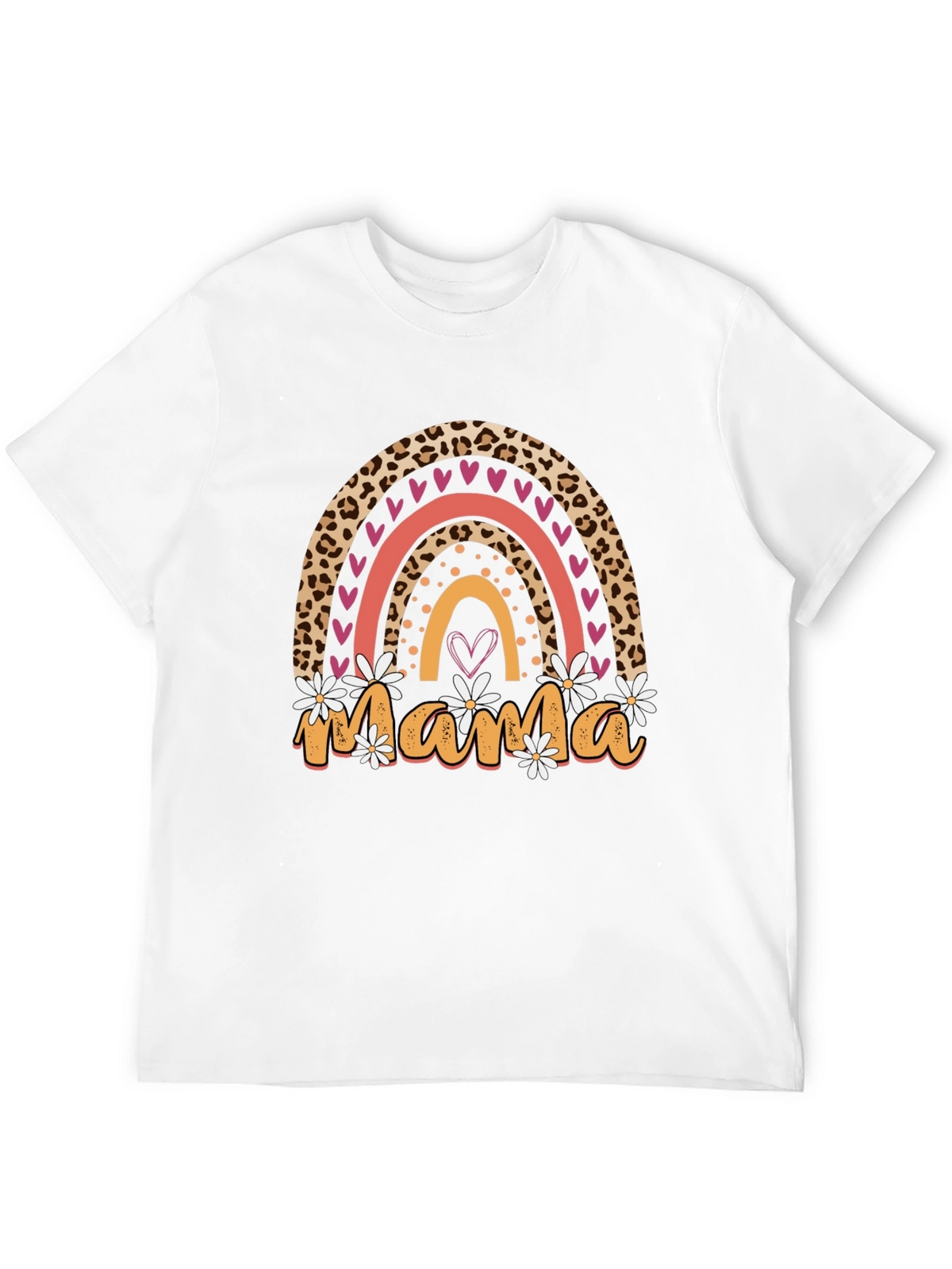 Mama Leopard Rainbow T-Shirt