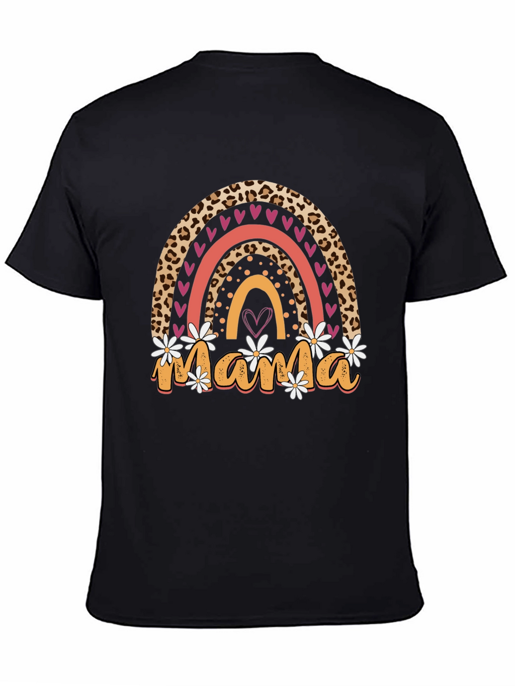 Mama Leopard Rainbow T-Shirt