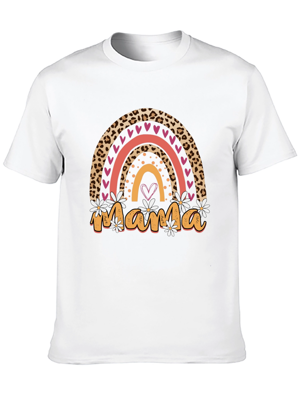 Mama Leopard Rainbow T-Shirt