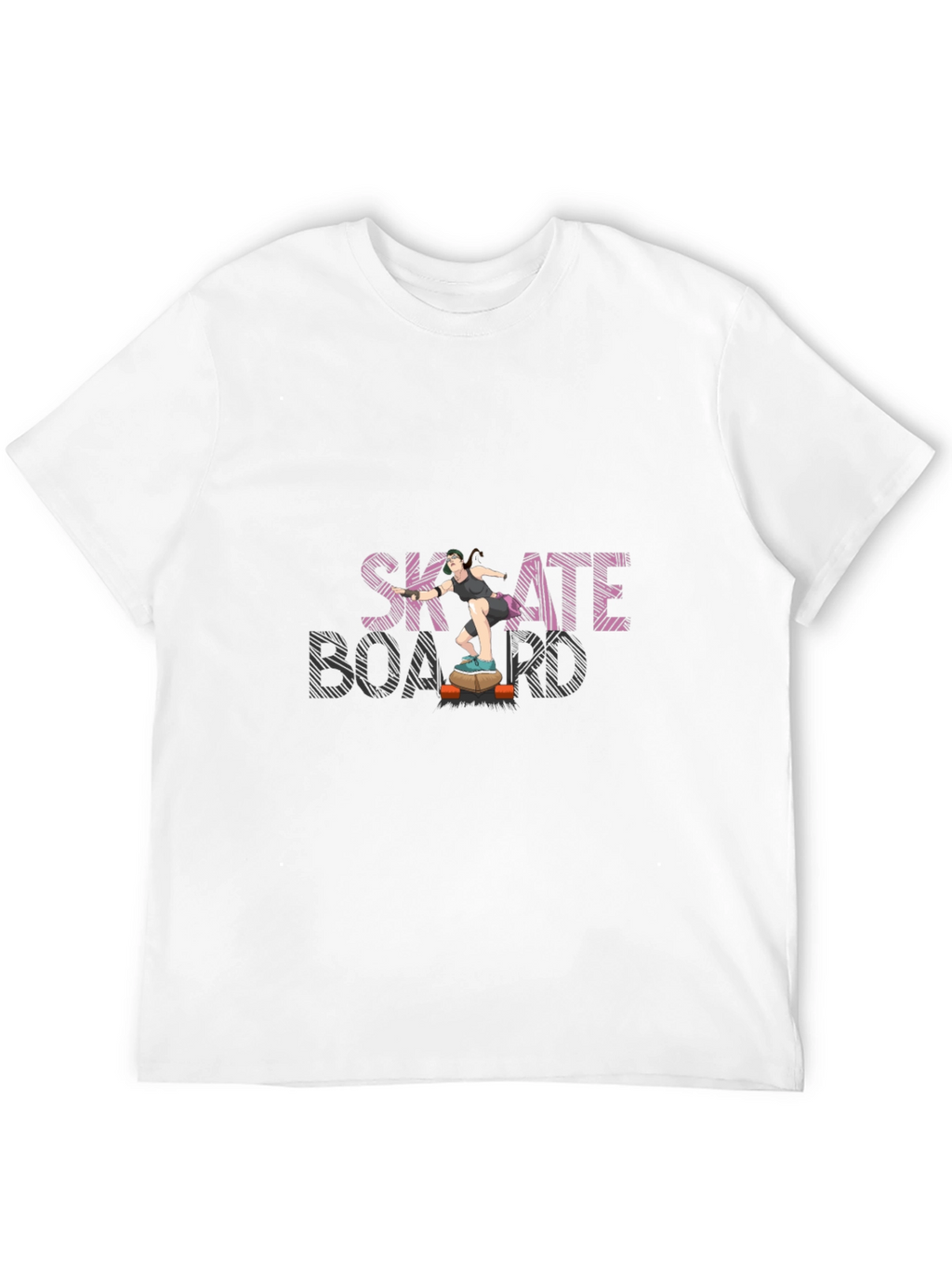 Skateboard Tee - Cool Graphic Print