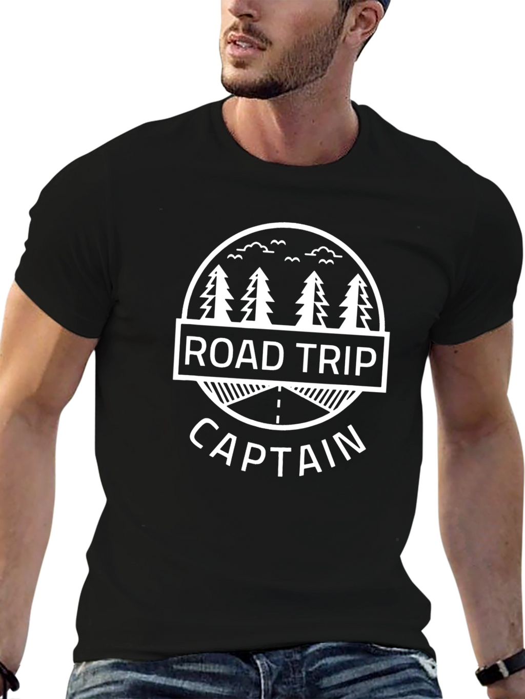 Road Trip Captain Black T-Shirt
